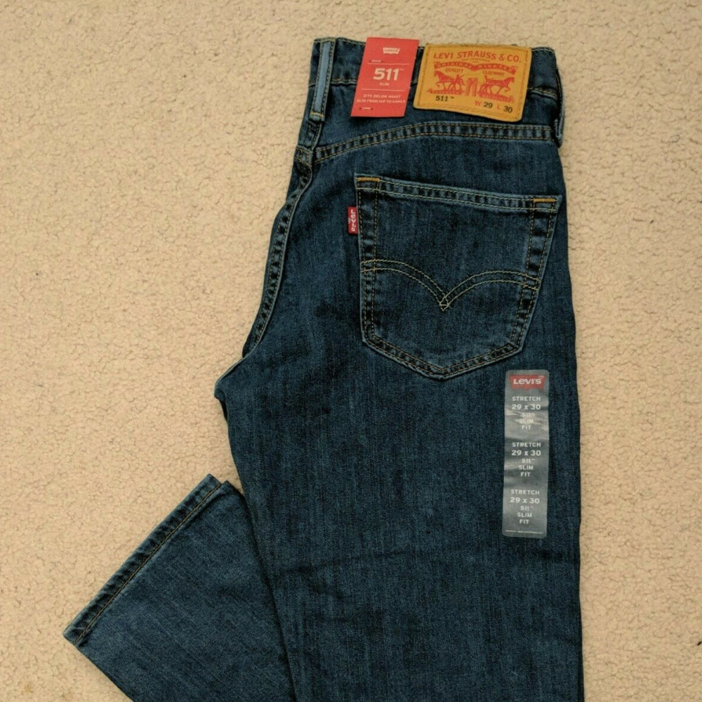 Levi's Mens 511 Slim Fit Performance Stretch Jeans